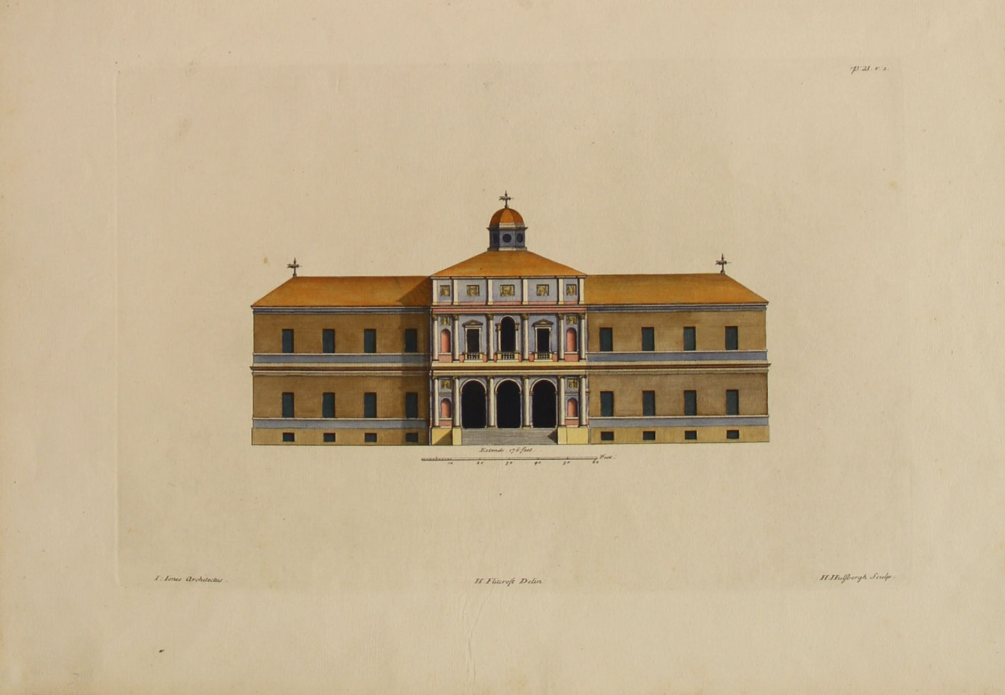 Architecture, Jones, Inigo, Plate 21, c1715-1767