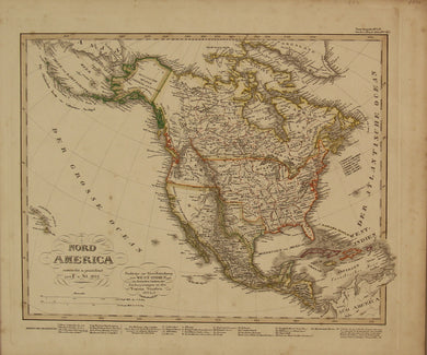 Map, Steiler Adolf, North America with Improvements, 1834