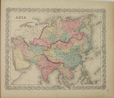 Map, Colton J H, Asia, #24, c1855