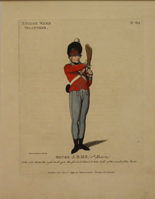 Military, Rowlandson Thomas, Bridge Ward Volunteer, Mourn Arms, #65, 1799