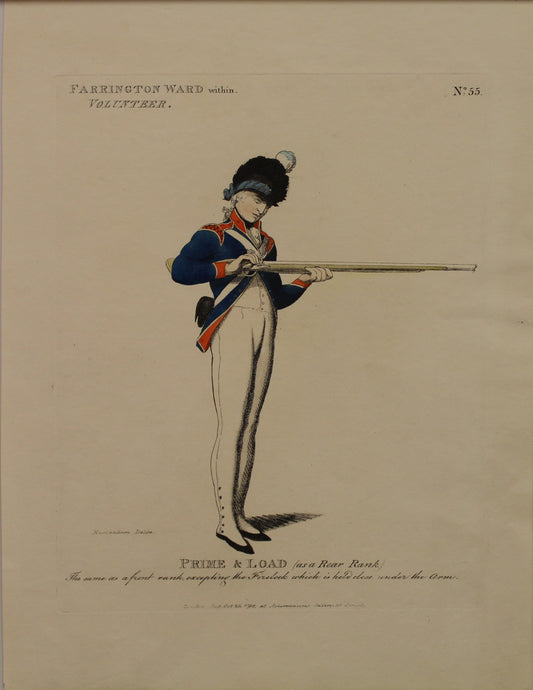 Military, Rowlandson Thomas, Farrington Ward within Volunteer, Prime and Load, #55, 1798