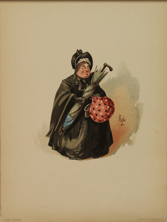 Storytime, Dickens Charles, Mrs Gamp, Martin Chuzzlewit, Kyd, Clarke Joseph Clayton, 1837-839