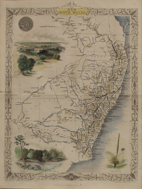Map, Tallis John, New South Wales, c1851, Original