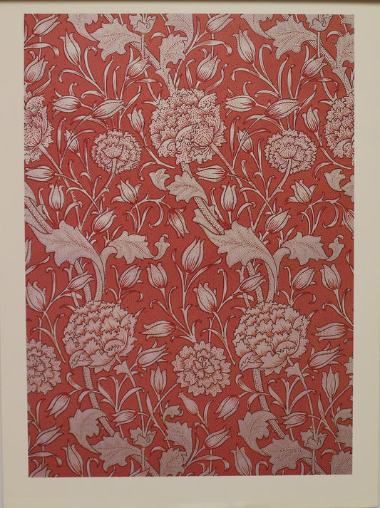Decorator, Morris William, Wallpaper Design, Wild Tulip, plate 10, Art Nouveau, c1884