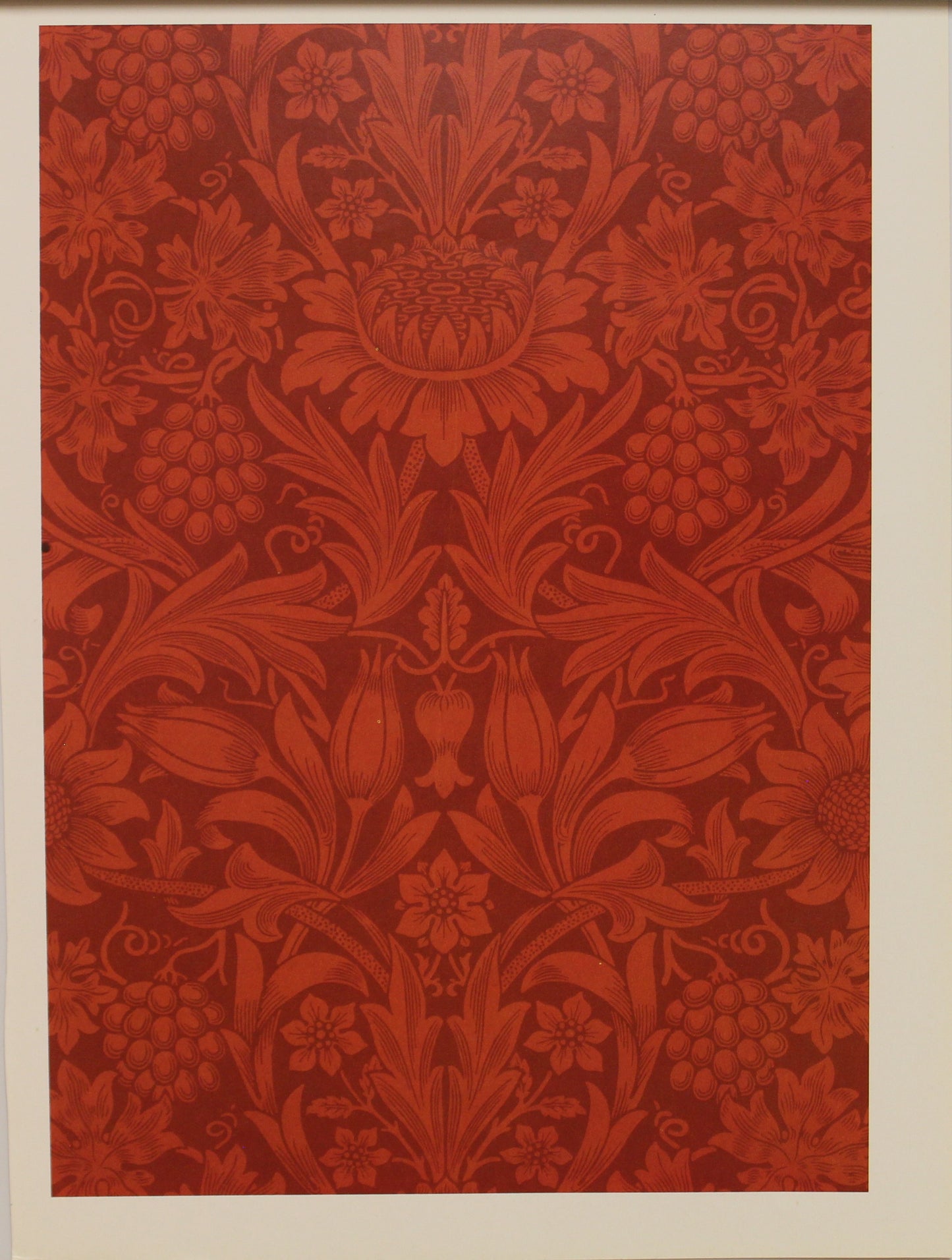 Decorator, Morris William, Walpaper Design, Sunflower, Plate 16 Art Nouveau, c1879