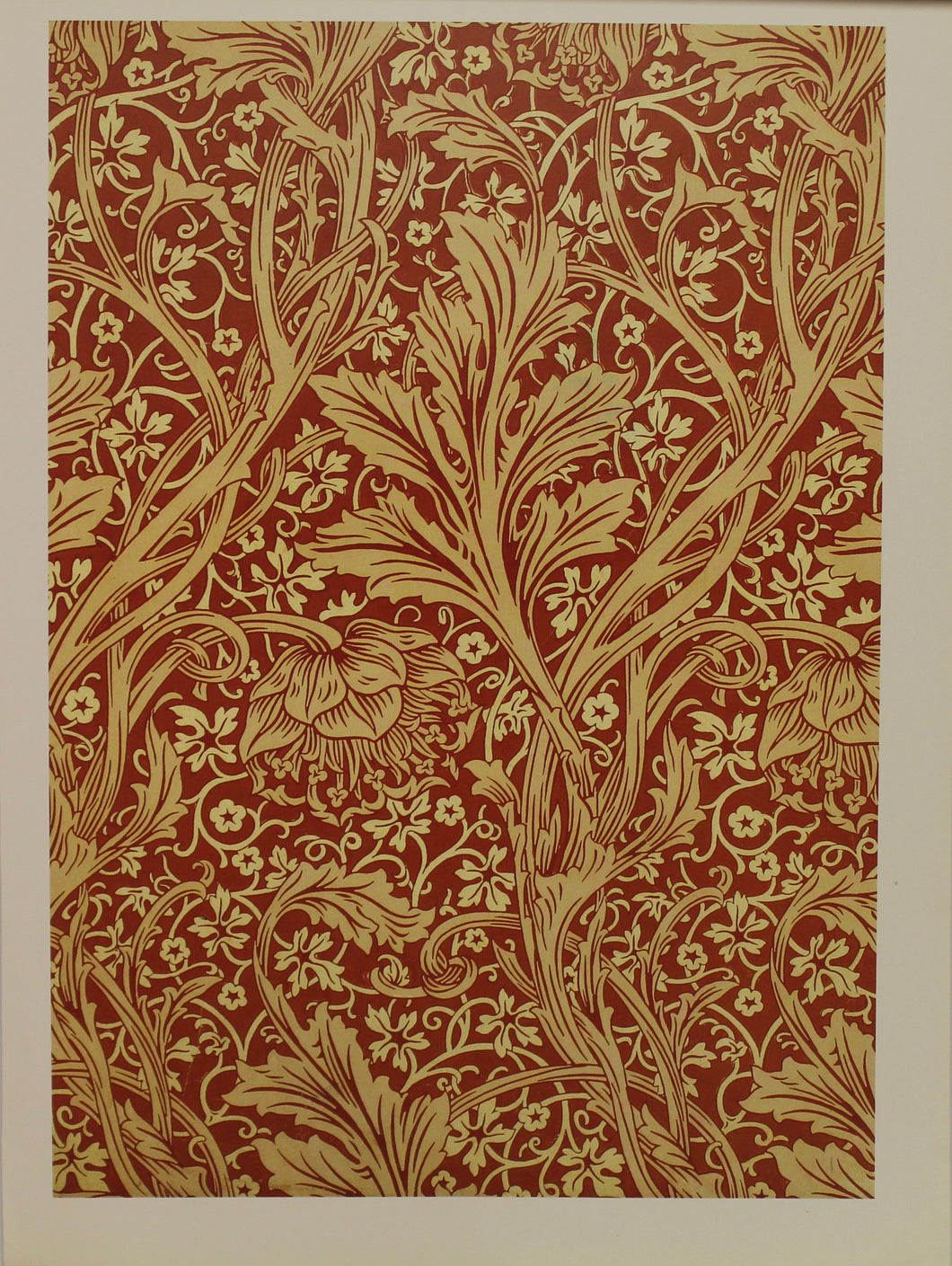 Decorator, Morris William, Wallpaper Design by Morris' Daughter May, Arcadia, Plate 24, Art Nouveau, c1889