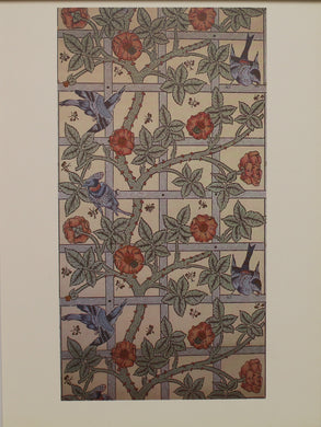 Decorator, Morris William, Wallpaper Design, Willow, Plate 4, Art Nouveau, c1864