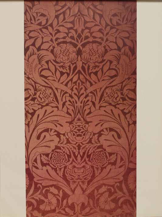 Decorator, Morris William, Fabric Design,  James' Woven Silk Damask, Plate 33, Art Nouveau, c1881