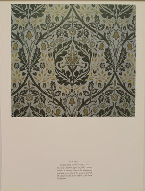 Decorator, Morris William, Woven Textile Fabric Design, Golden Bough, Plate 34, Art Nouveau, c1888