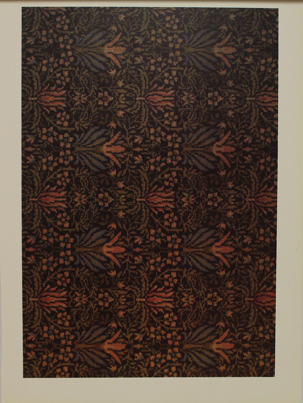 Decorator, Morris William, Carpet Design, Lily Wilton Pile, Plate 35, Art Nouveau, c1875