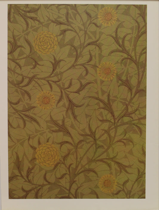 Decorator, Morris William, Wallpaper Design, Scroll, Plate 3, Art Nouveau, c1872