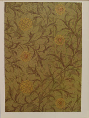 Decorator, Morris William, Wallpaper Design, Scroll, Plate 3, Art Nouveau, c1872