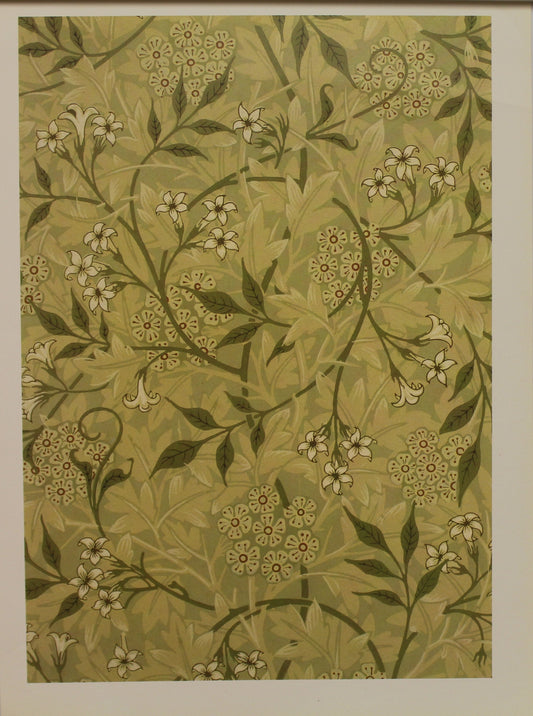 Decorator, Morris William, Wallpaper Design, Jasmine, Plate 4, Art Nouveau, c1872