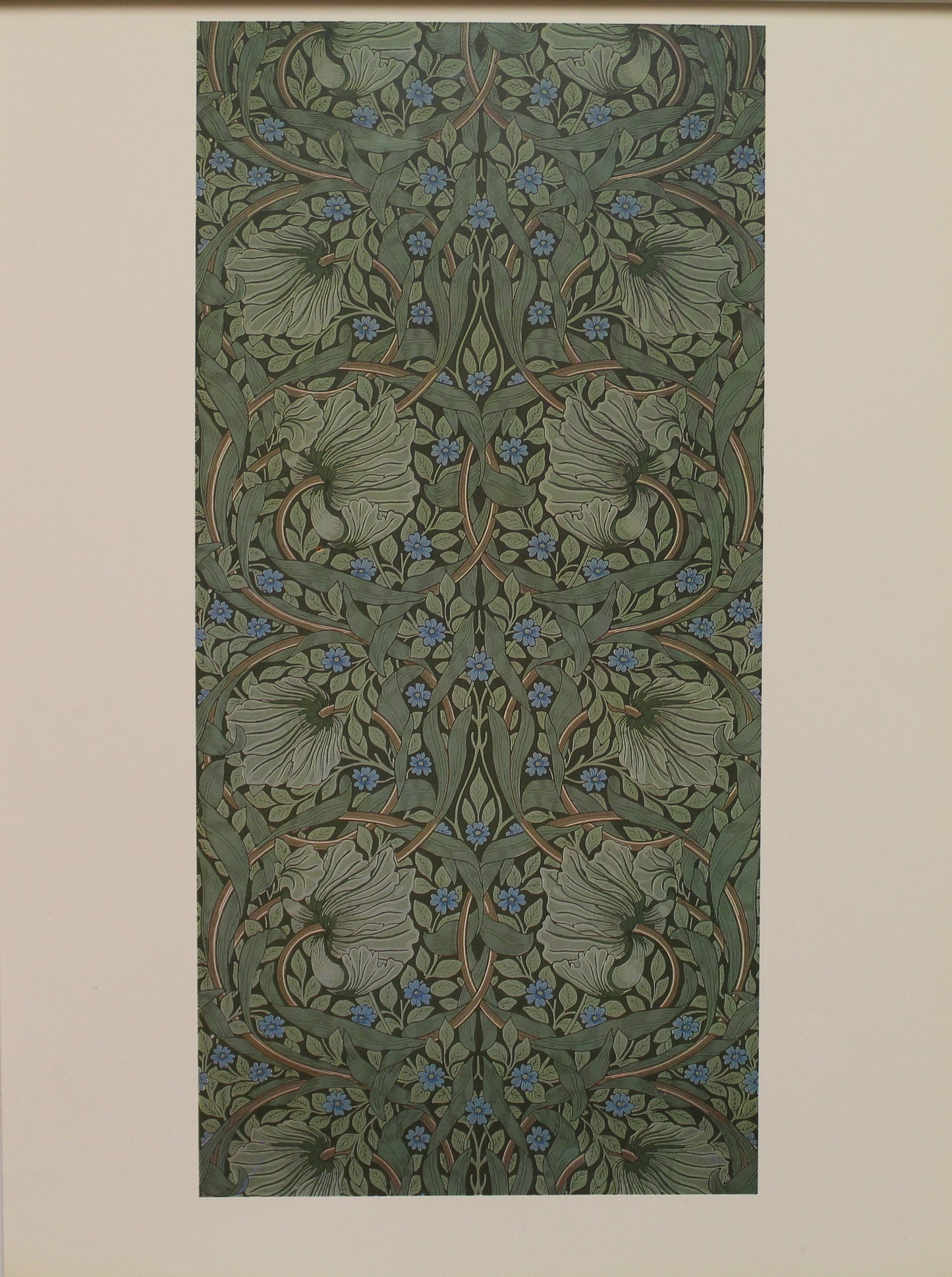 Decorator, Morris William, Wallpaper Design, Pimpernel, Plate 4, Art Nouveau, c1876