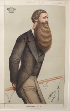 Portraits, Vanity Fair, The Conservative Whip, Lord Skelmersdale - by Carlo Pellegrini (APE), 1871