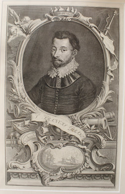 Portrait - Houbraken Jacobus, Sir Frances Drake -1747