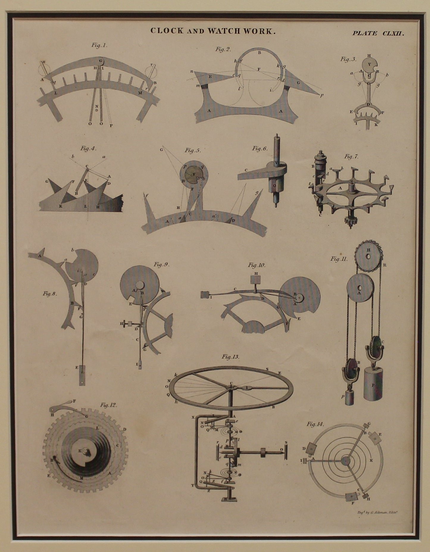 Professions, Clock and Watch Work,  Plate CLXII, c1842