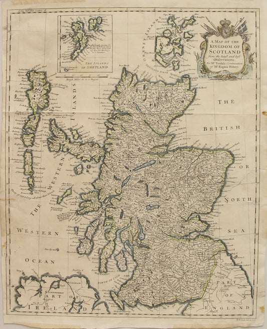Map, The  Kingdom of Scotland, Searle, Richard William, c1744