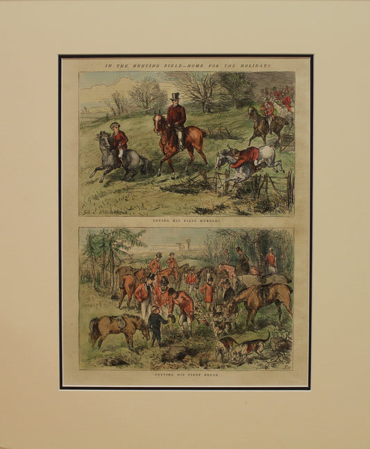 Sporting, In the Hunting Fields, Home for the Holidays,  Harpers Weekly, 1876
