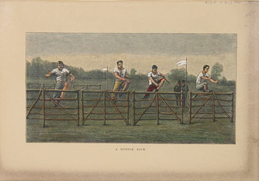 Sporting, Athletics, The Hurdle Race, c1890