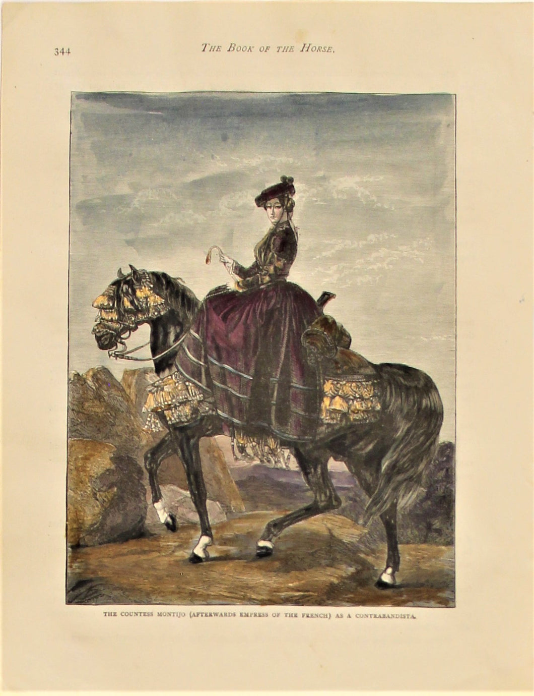 Sporting, Equestrian, The Countess Montijo, Later Empress of the French,  Cassells, The Book of the Horse, 1875