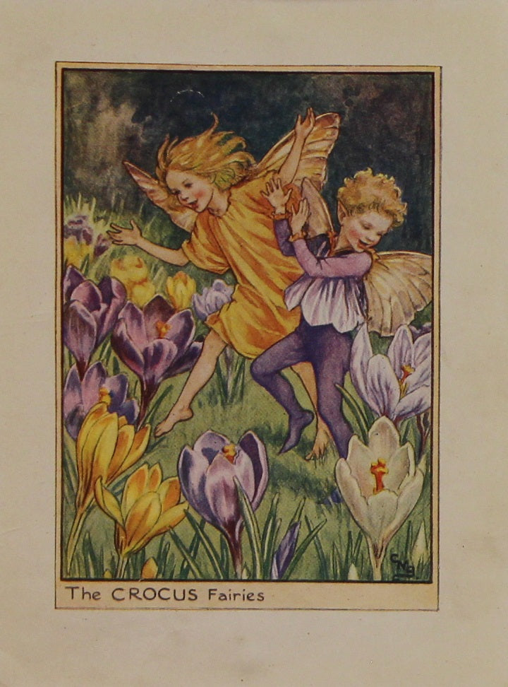 Storytime, Barker, Cicily Mary, The Crocus Fairies, Flower Fairies of the Garden, c1920