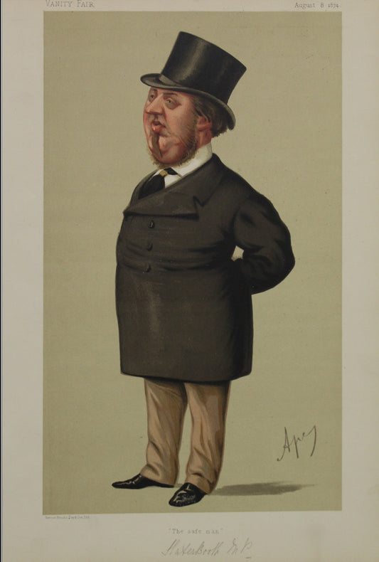 Portraits, Vanity Fair: Haterbooth M P,  The Safe Man, #32, (Spy) Leslie Ward - 1874