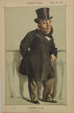 Portraits, Vanity Fair, William Henry Gregory, MP, Statesman No 102, An Art Critic, 1871