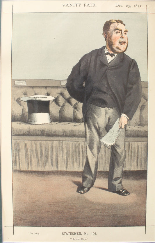 Portraits, Vanity Fair, Statesmen 101 - Little Ben, 1871