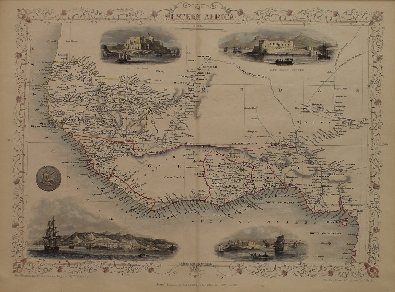 Map British India Tallis