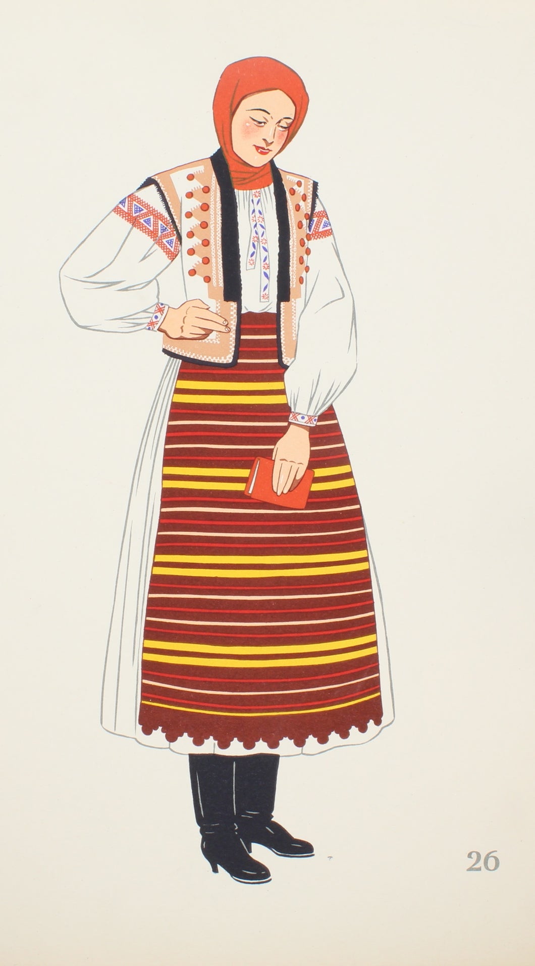 Costume, Slovakian National, Lepage Medvey, Woman of Slovakia, 1939